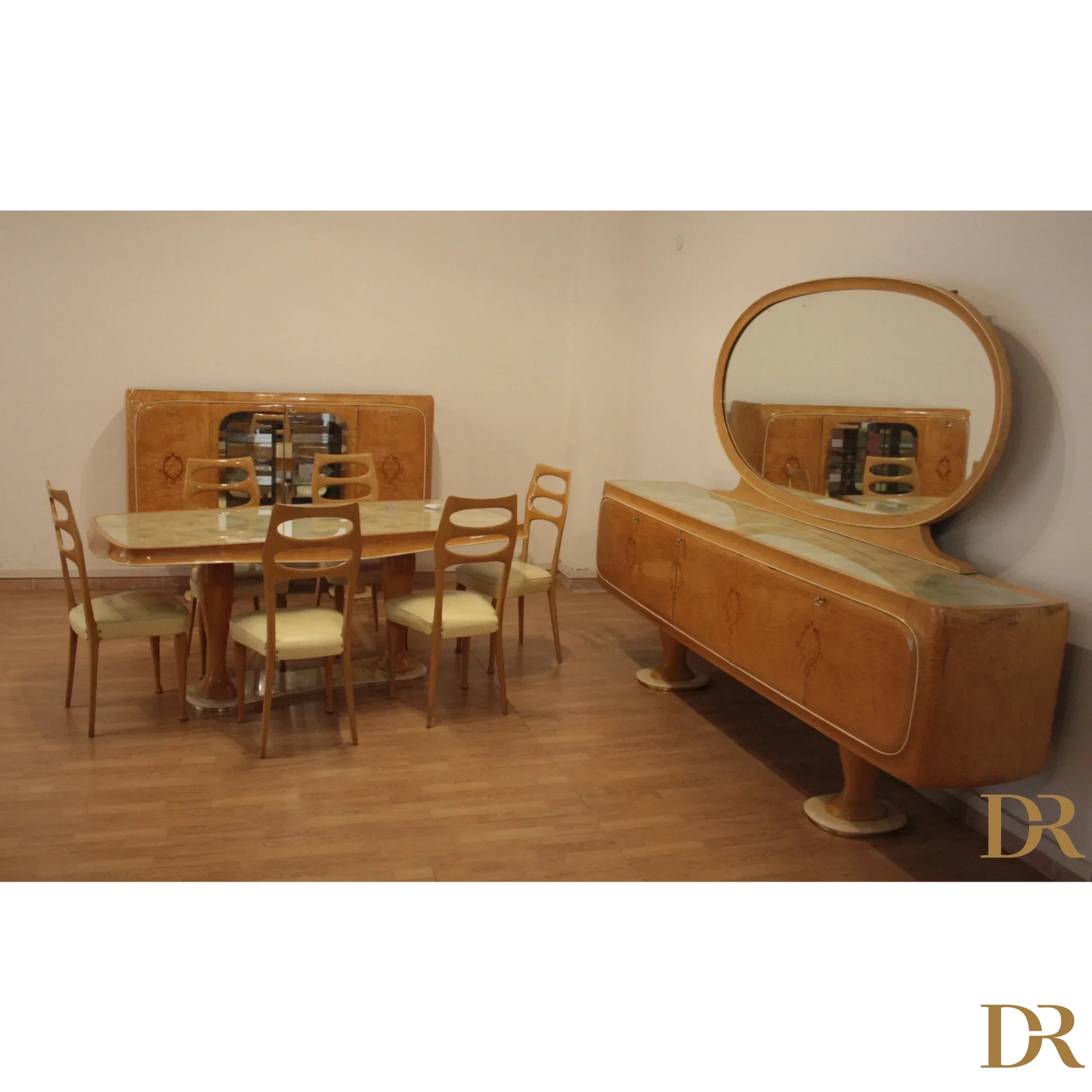 Credenza mid-century moderna di Vittorio Dassi, dario raia antiquariato, stile Art Deco