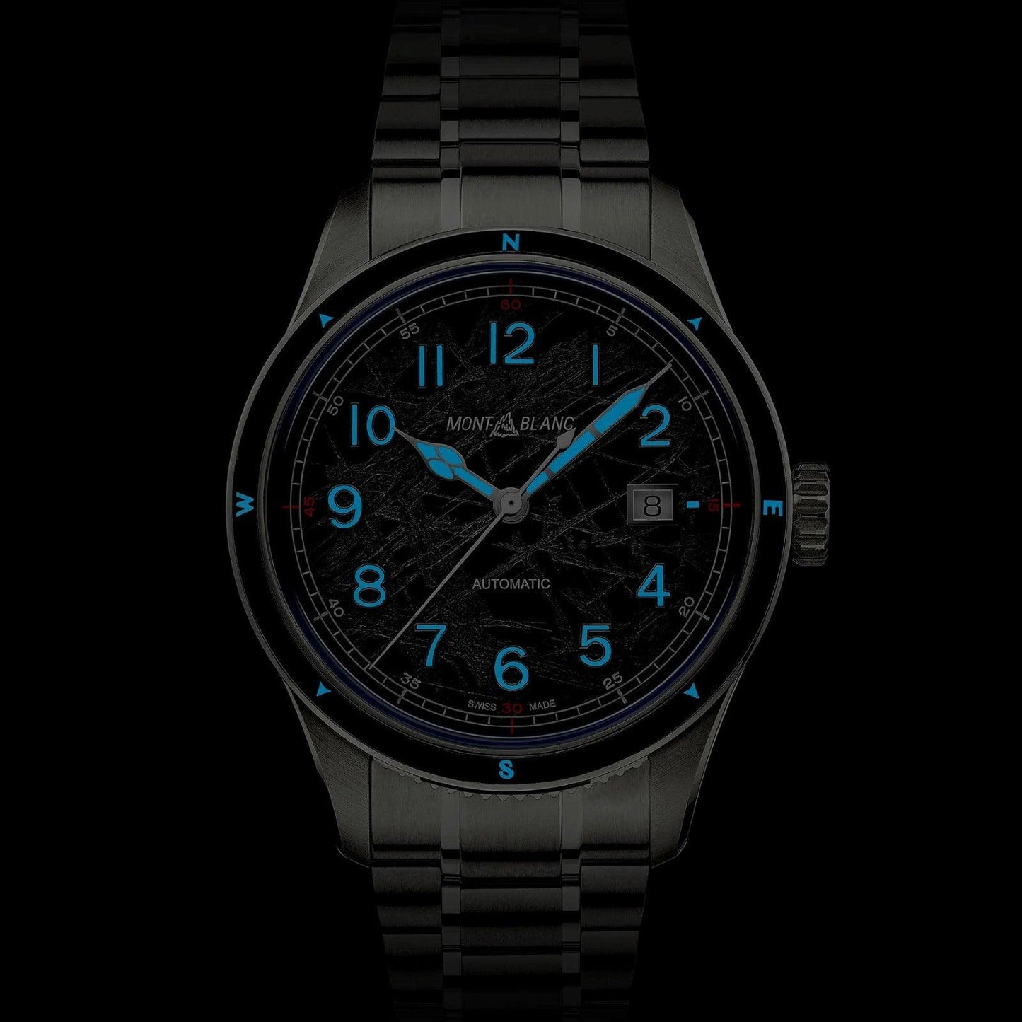 Montblanc orologio Montblanc 1858 Automatic Date 0 Oxygen The 8000 41mm grigio automatico acciaio 130984