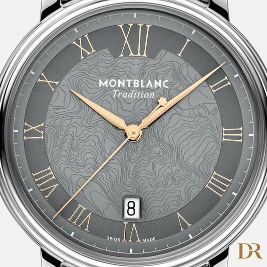 Montblanc orologio Tradition Automatic Date 40 mm grigio automatico acciaio 132433