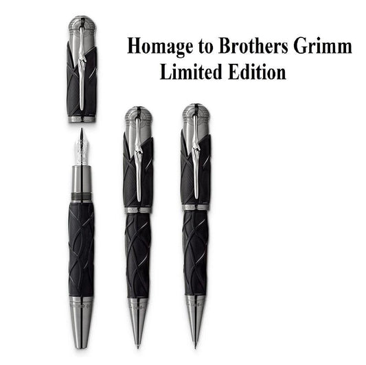 Montblanc set 3 penne Writers Edition Fratelli Grimm ( Stilografica + Roller + Sfera ) Limited Edition 128367