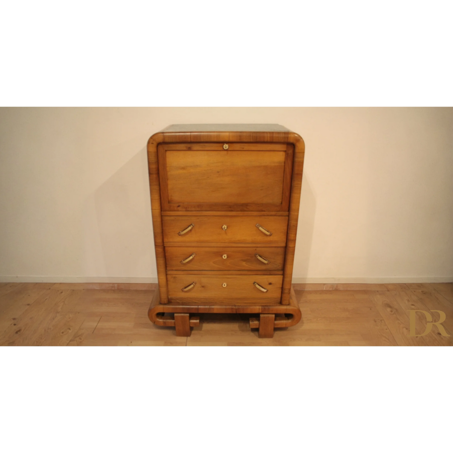 Secretaire in noce Art Decò anni 50 Mid Century Modern elegante e raffinato