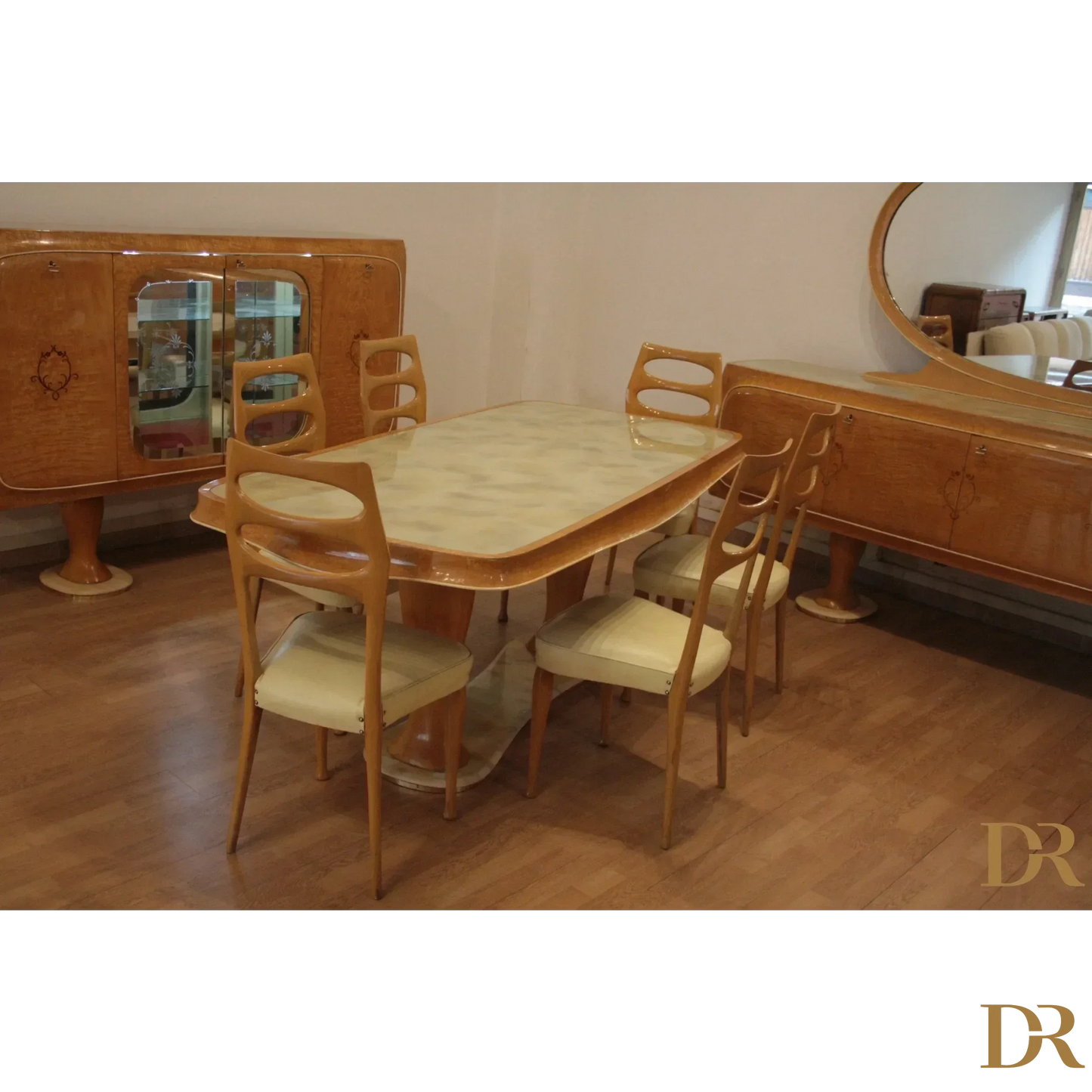 Tavolo da pranzo mid-century moderno vittorio dassi di Dario Raia Antiquariato