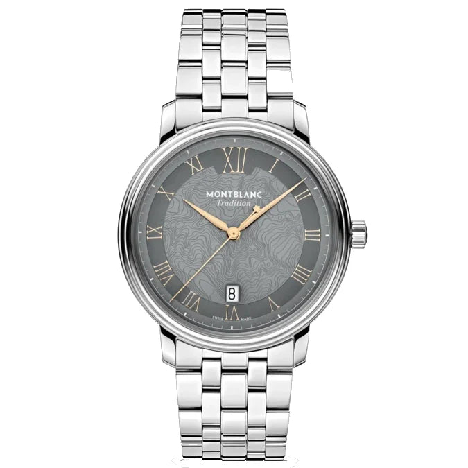 Montre Montblanc Tradition Automatic Date 40 mm Gris Acier Automatique 132433