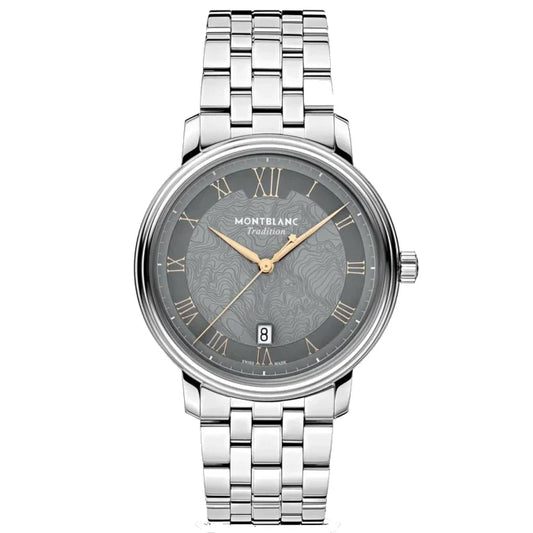 Montblanc orologio Tradition Automatic Date 40 mm grigio automatico acciaio 132433