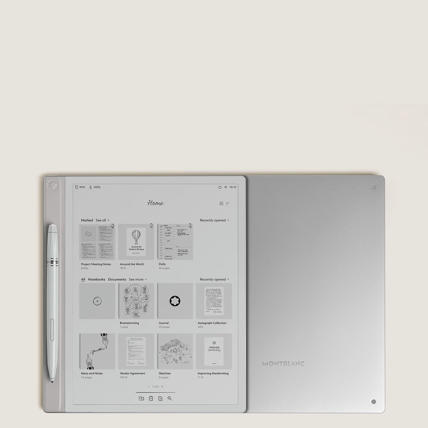 Montblanc 数字纸 银色 135012