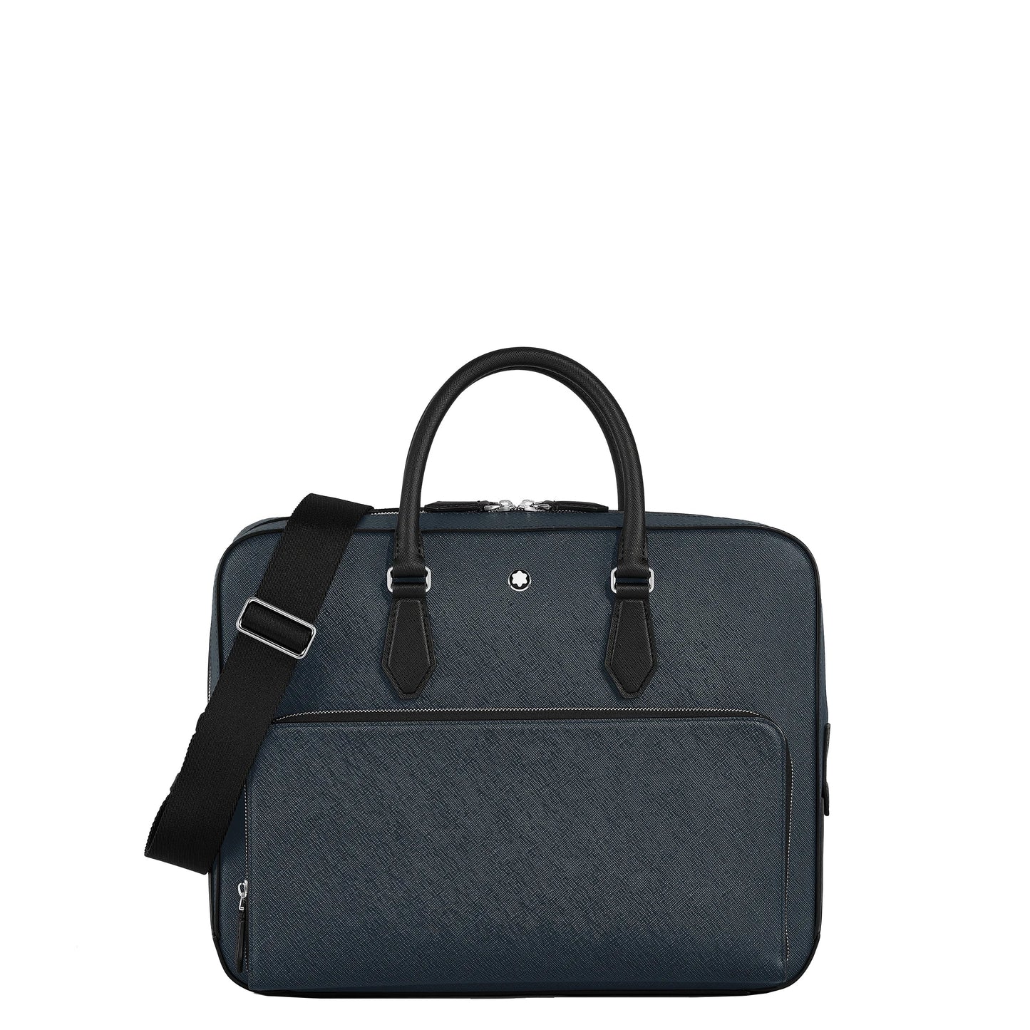 Montblanc 中号文件包 定制斜纹布 蓝色 220332
