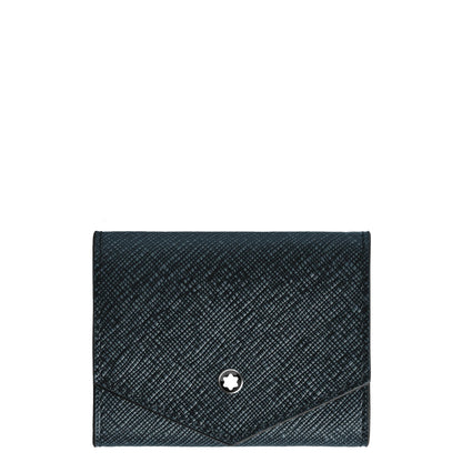 万宝龙 Sartorial 蓝色斜纹软呢零钱包 220348