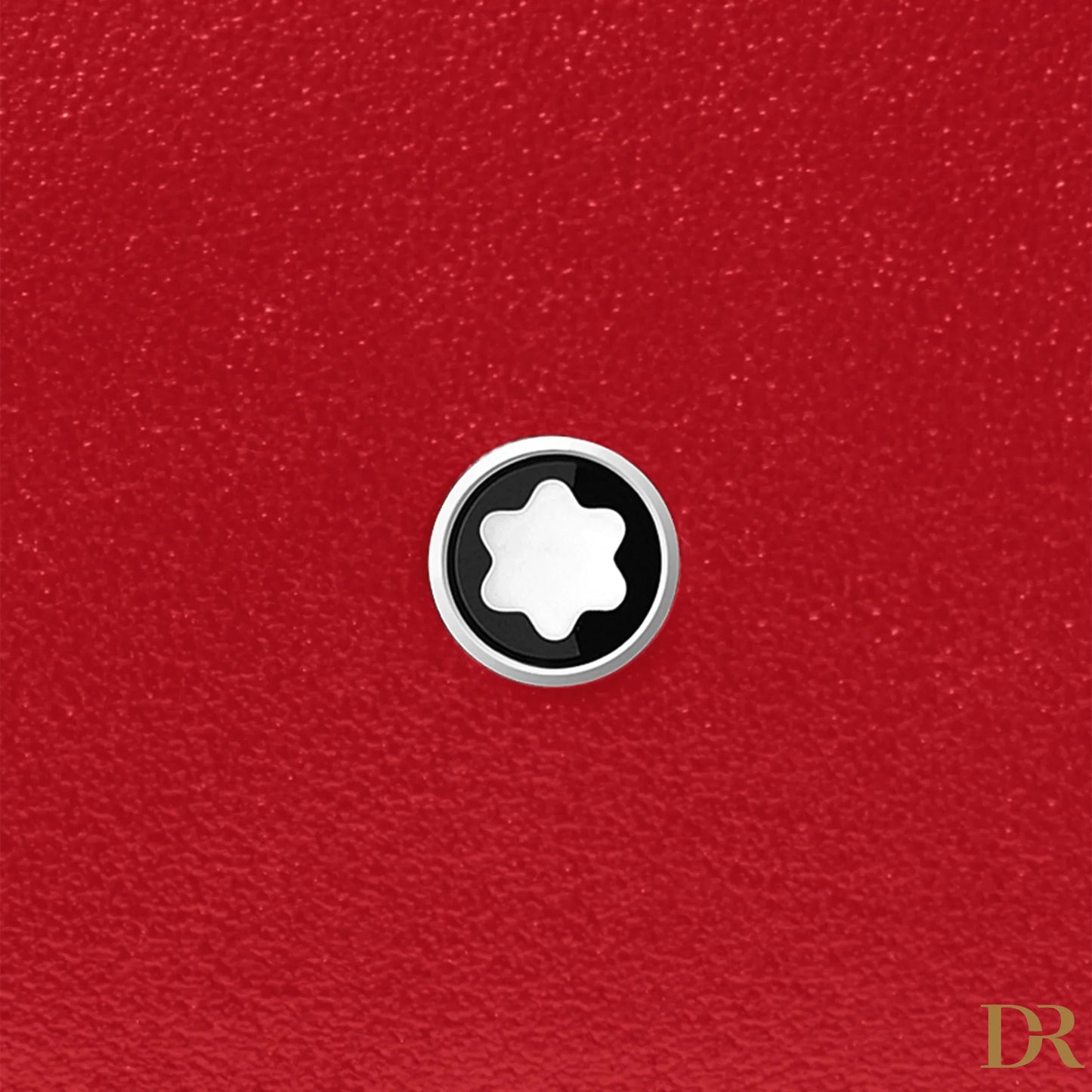 Montblanc portafoglio compatto Meisterstück 6 scomparti nero/rosso 129679