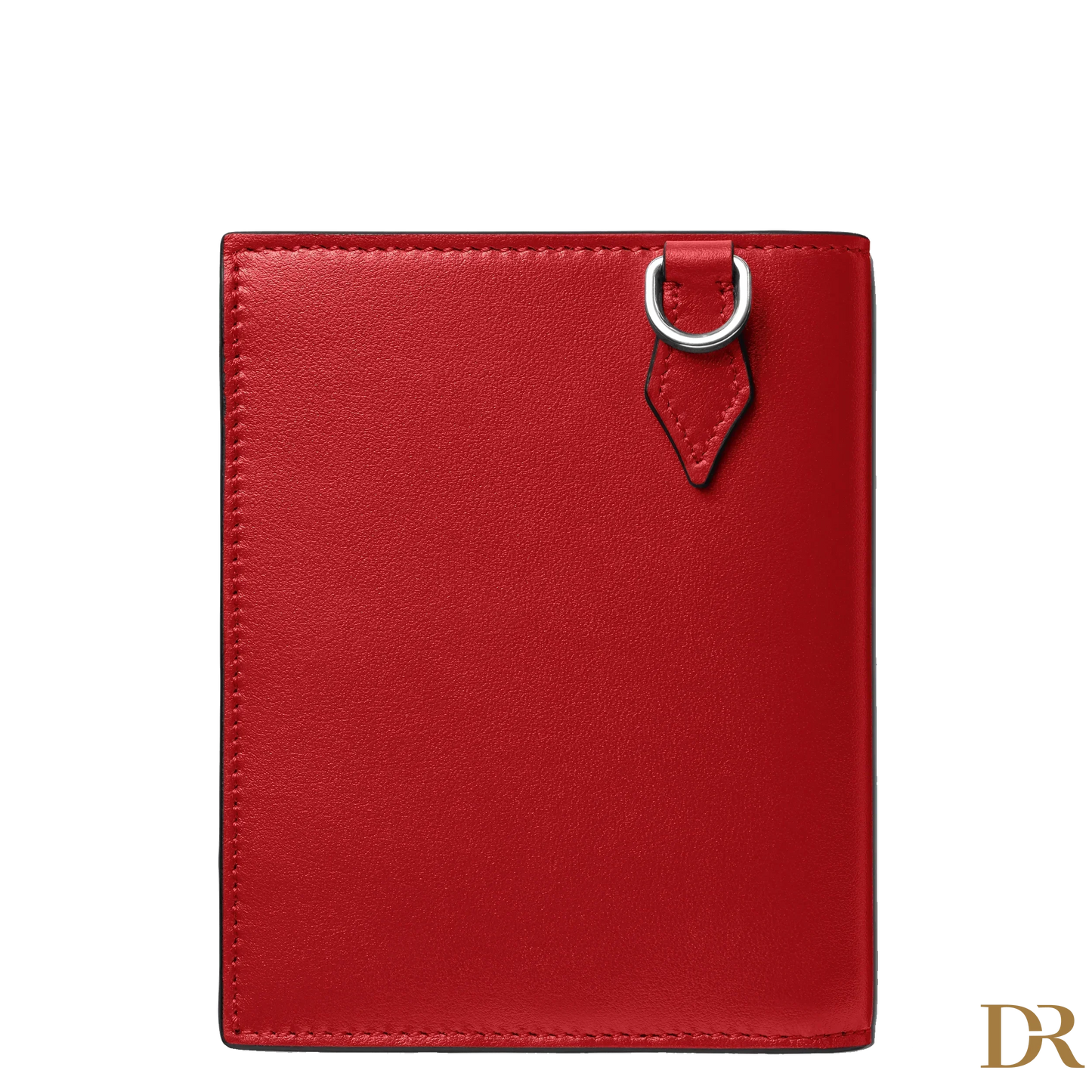 Montblanc portafoglio compatto Meisterstück 6 scomparti nero/rosso 129679