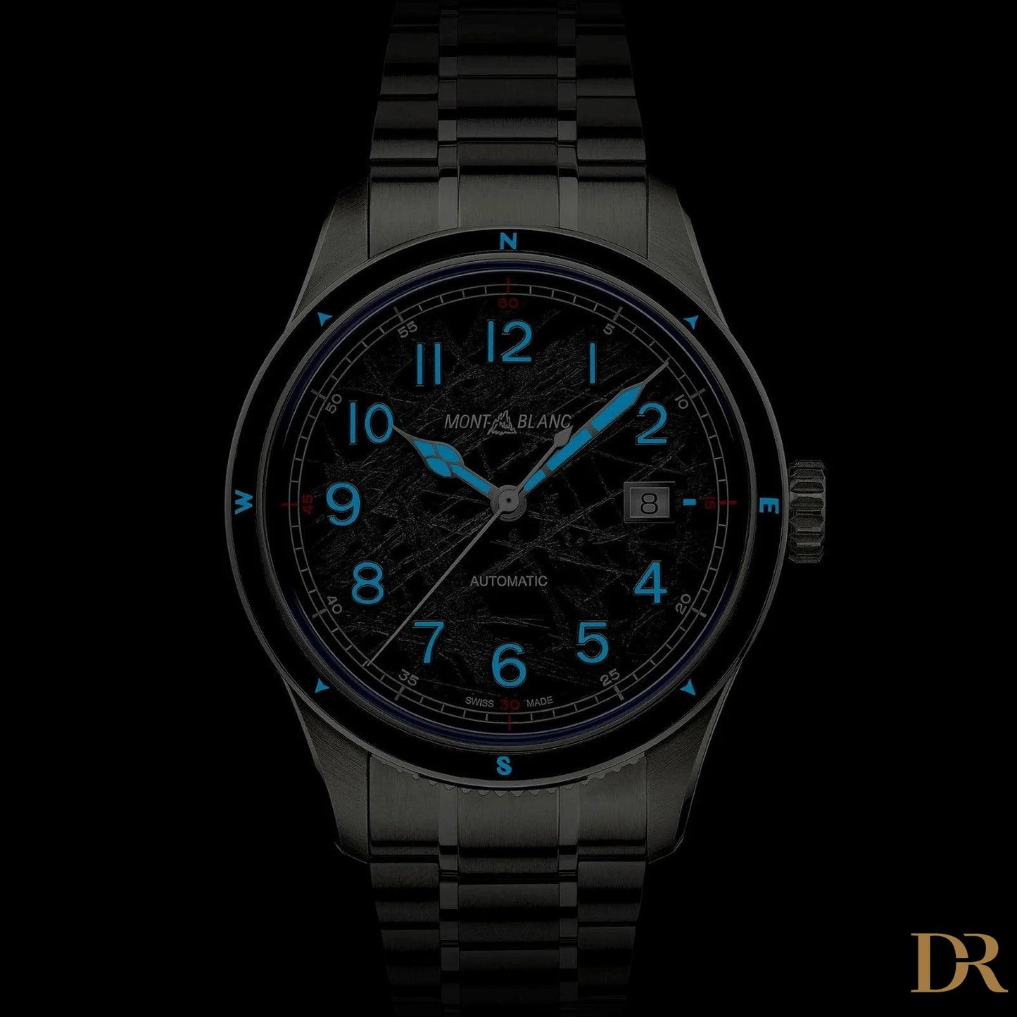 Montblanc orologio Montblanc 1858 Automatic Date 0 Oxygen The 8000 41mm grigio automatico acciaio 130984