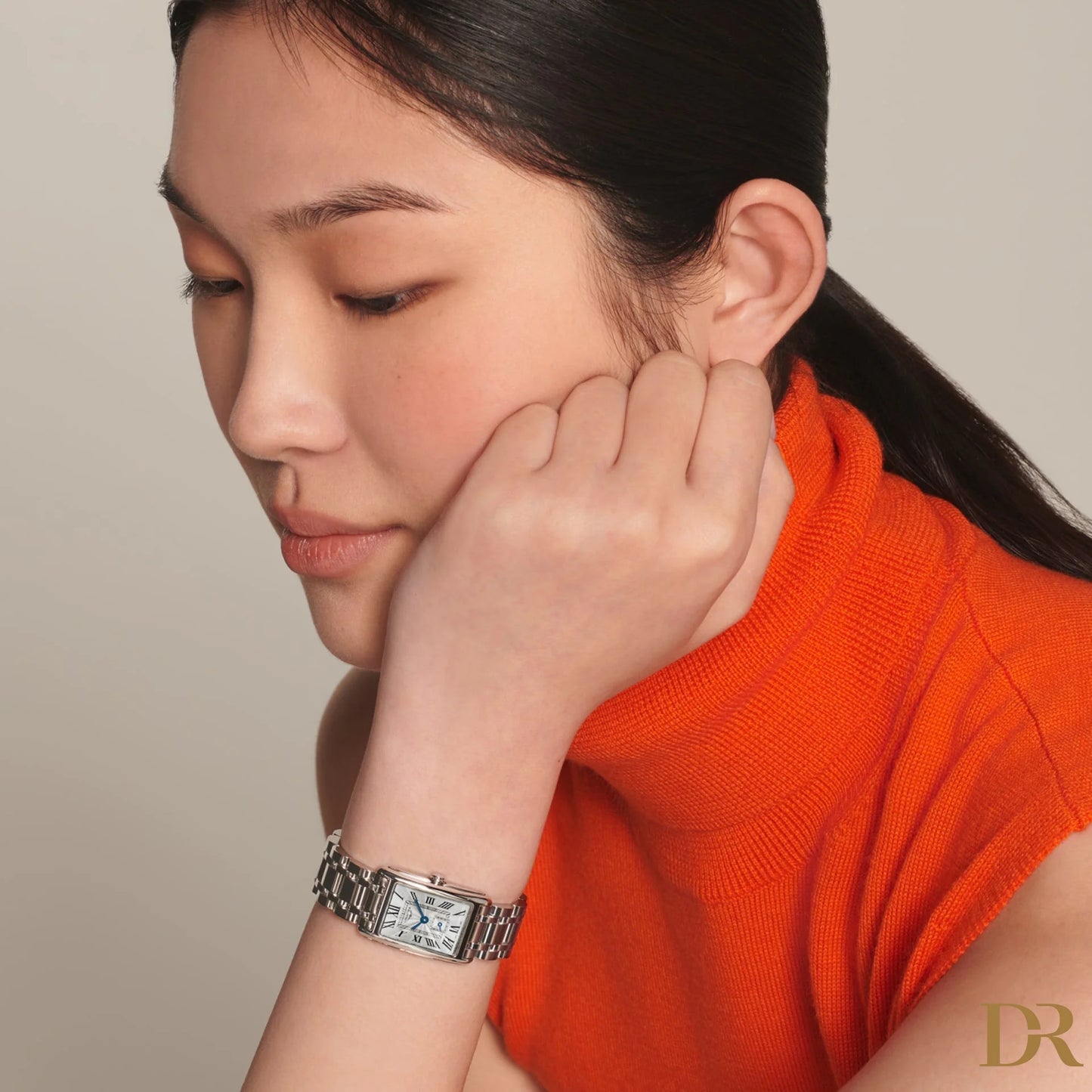 Longines orologio DolceVita 20,80x32mm argento acciaio quarzo L5.255.4.71.6