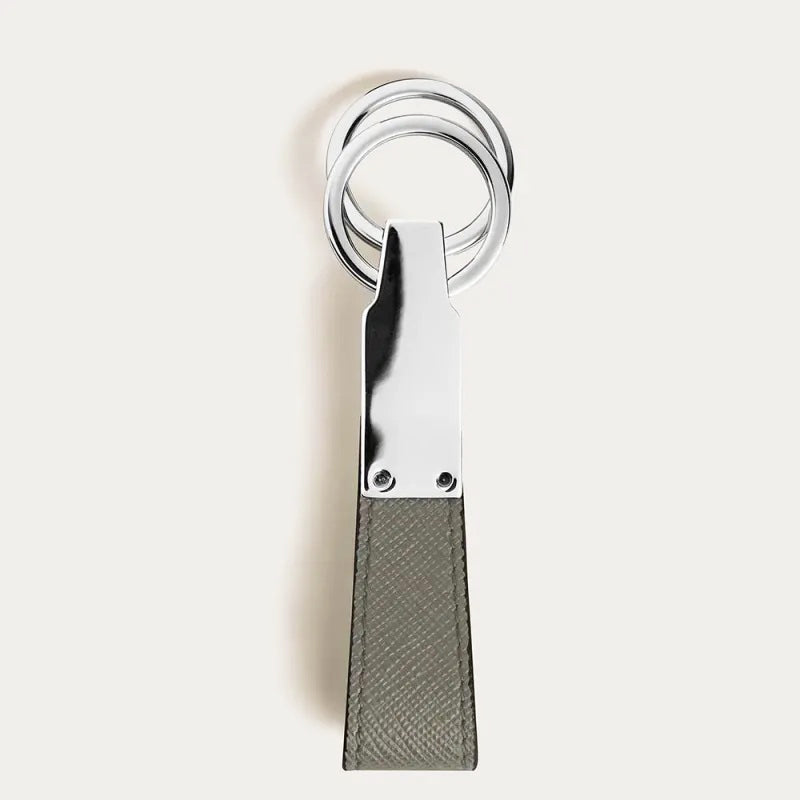 Montblanc Sartorial 中灰色钥匙扣带环 199387