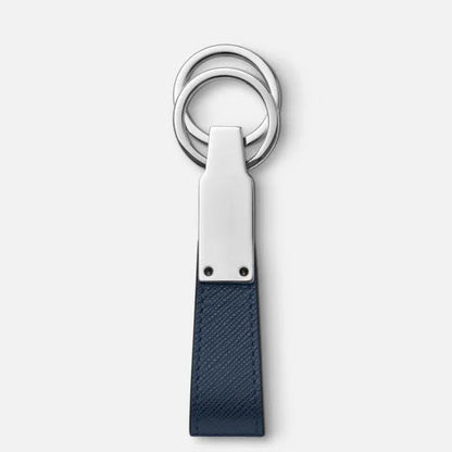 Montblanc portachiavi Sartorial con passante blu inchiostro 131735