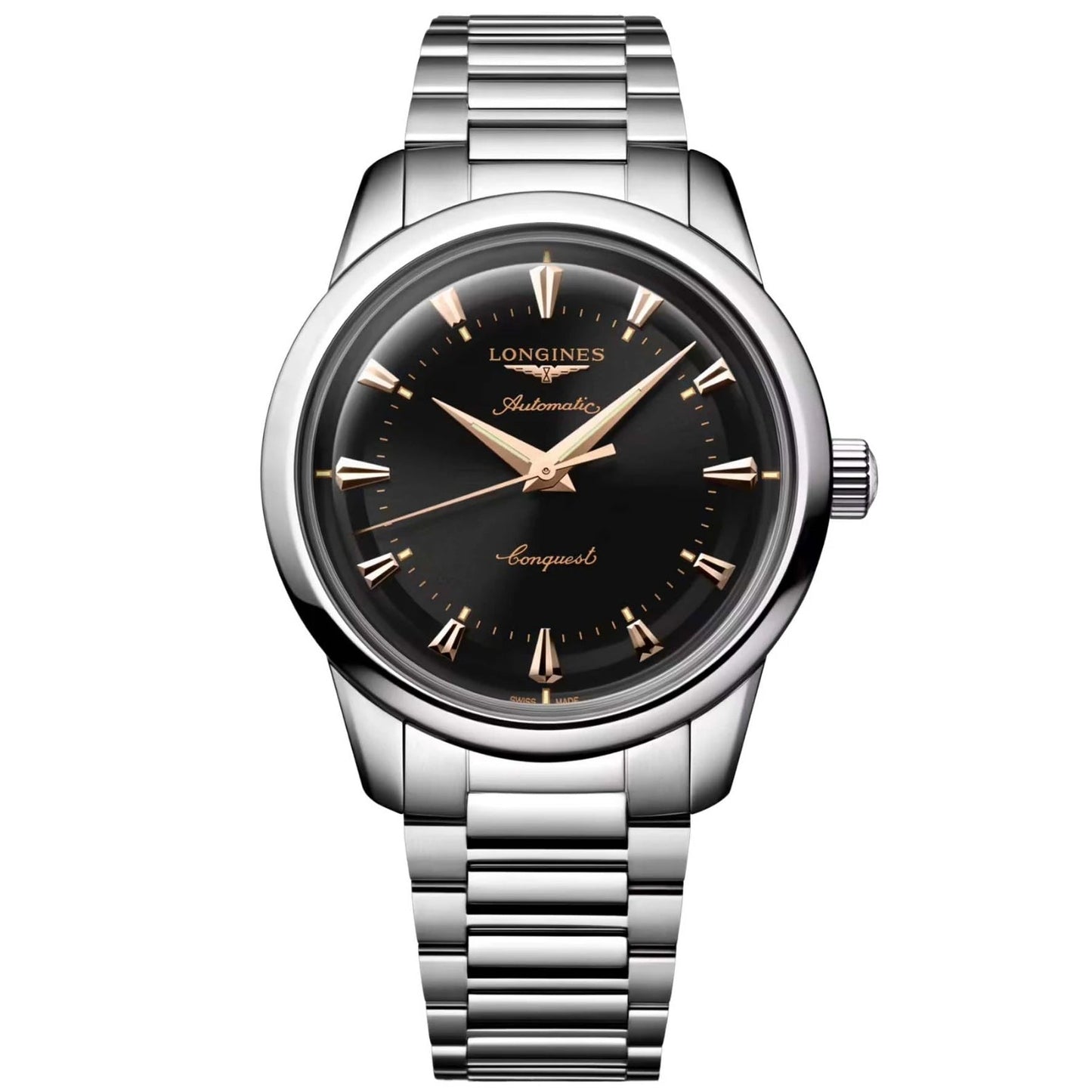浪琴表 Heritage 40毫米黑色精钢自动腕表 L1.650.4.52.6