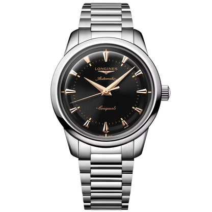 浪琴表 Heritage 40毫米黑色精钢自动腕表 L1.650.4.52.6