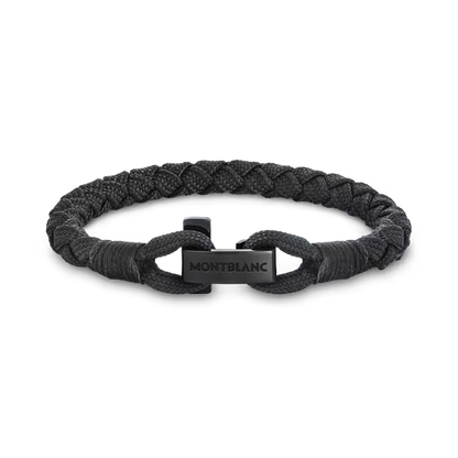 Montblanc bracciale Montblanc con chiusura a T nero misura S 130860 60