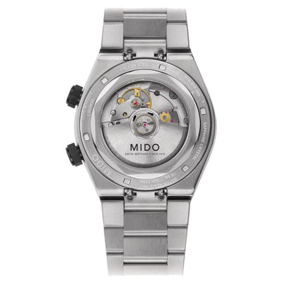 Mido Multifort 8 Two Crowns 38.4 x 40毫米黑色自动钢表 M047.507.11.051.00