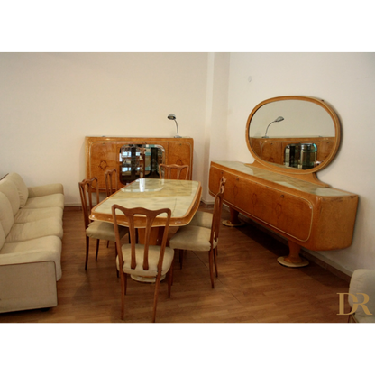 Art Deco set da pranzo Mid-Century Moderna di Vittorio Dassi venduto da Dario Raia Antiquariato