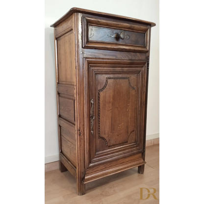 Credenza bassa 1700 vintage in legno di rovere Cassettiera in legno rustico