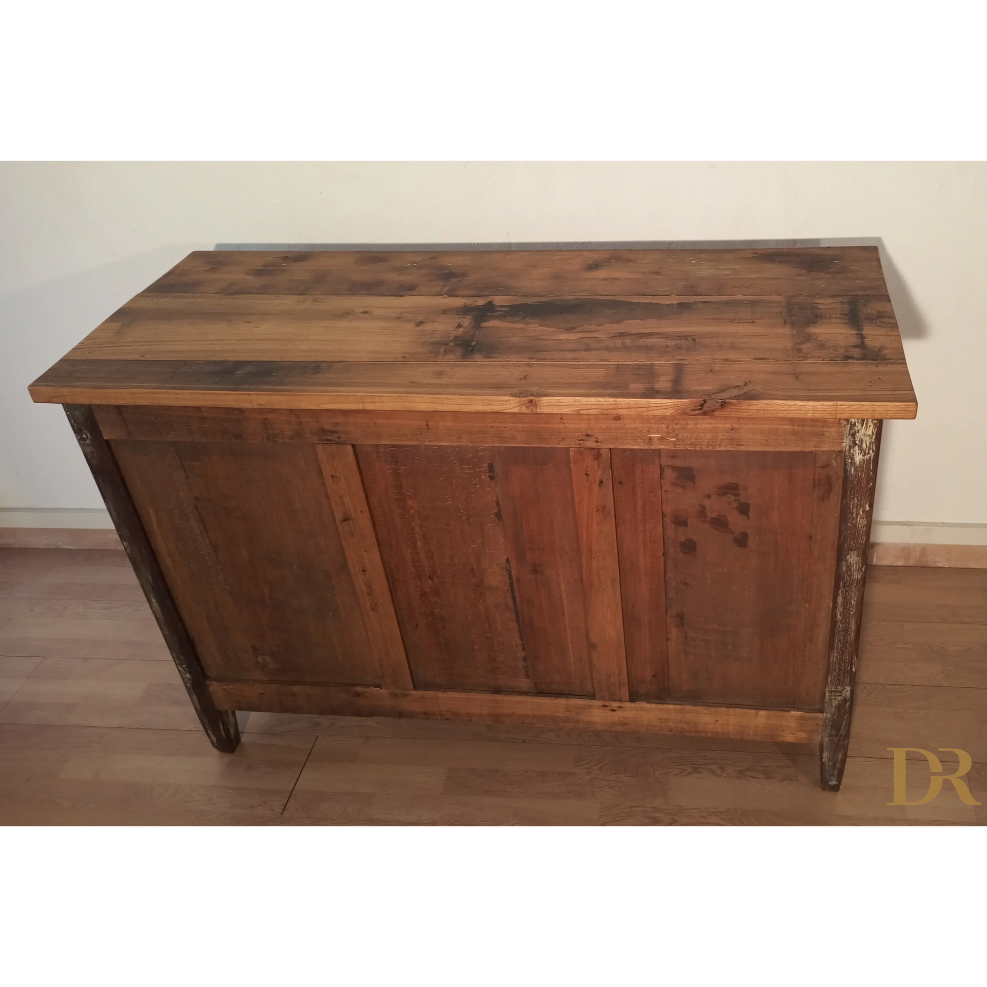 Credenza bassa in pino rustica, Sud Italia, Fine XIX° Secolo