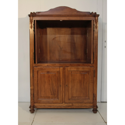 Credenza classica Dario Raia Antiquariato con display aperto e ante chiuse