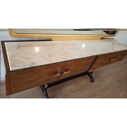 Credenza mid-century con specchio | Mobile Bar Consolle Vittorio Dassi Cecchini