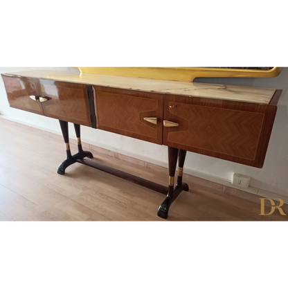 Credenza mid-century con specchio | Mobile Bar Consolle Vittorio Dassi Cecchini