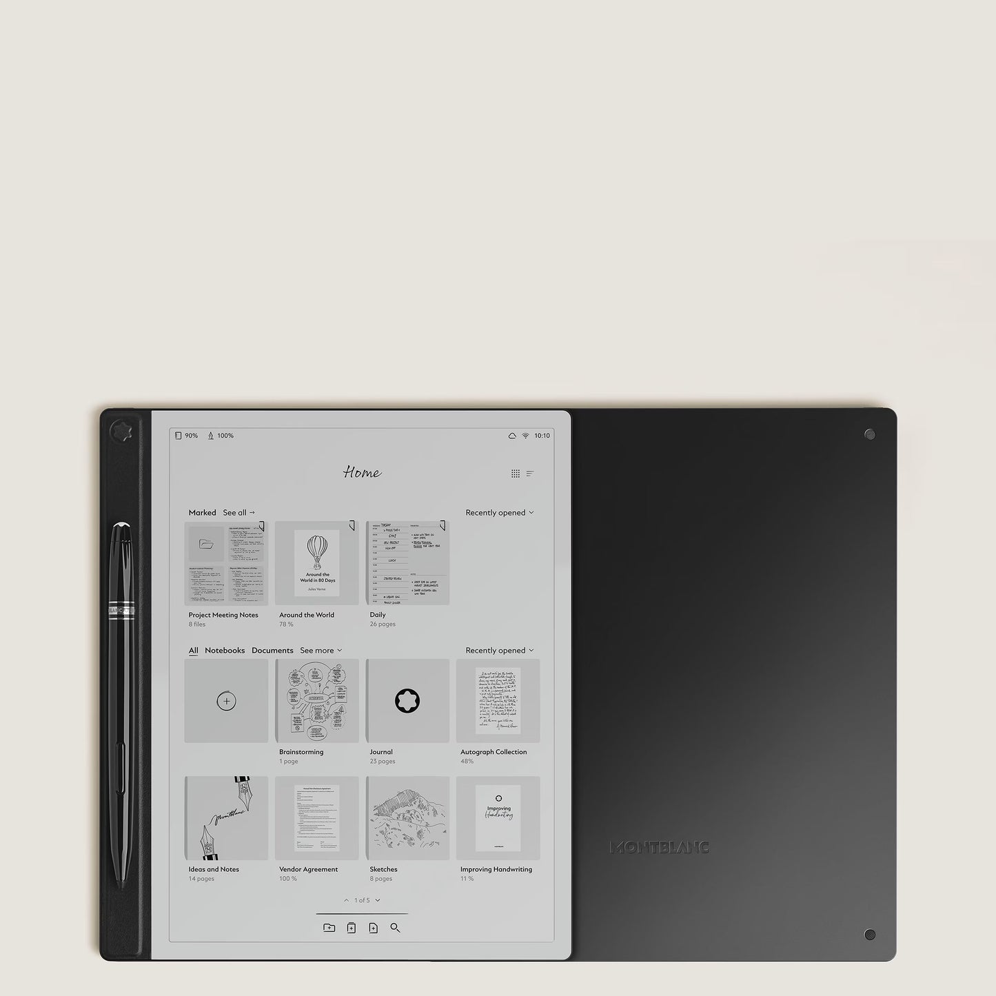 万宝龙数码纸黑色 135010