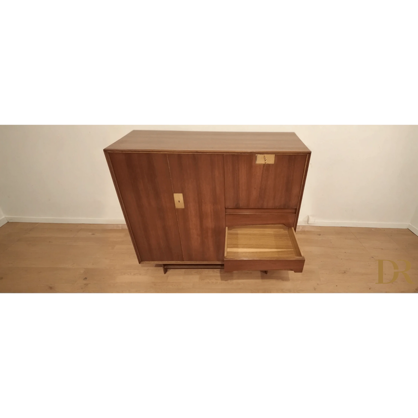 Credenza Edmondo Palutari vintage con cassetto e anta in legno, design 1950