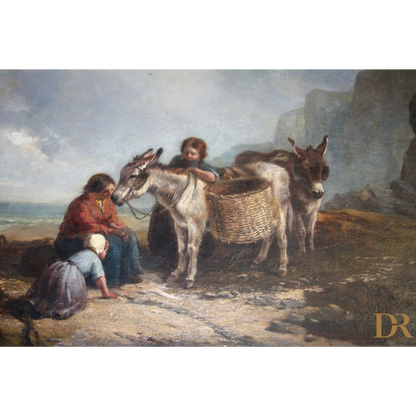 Cesto in fibra naturale con manici, attribuito a Joseph Paul Pettitt, XIX secolo