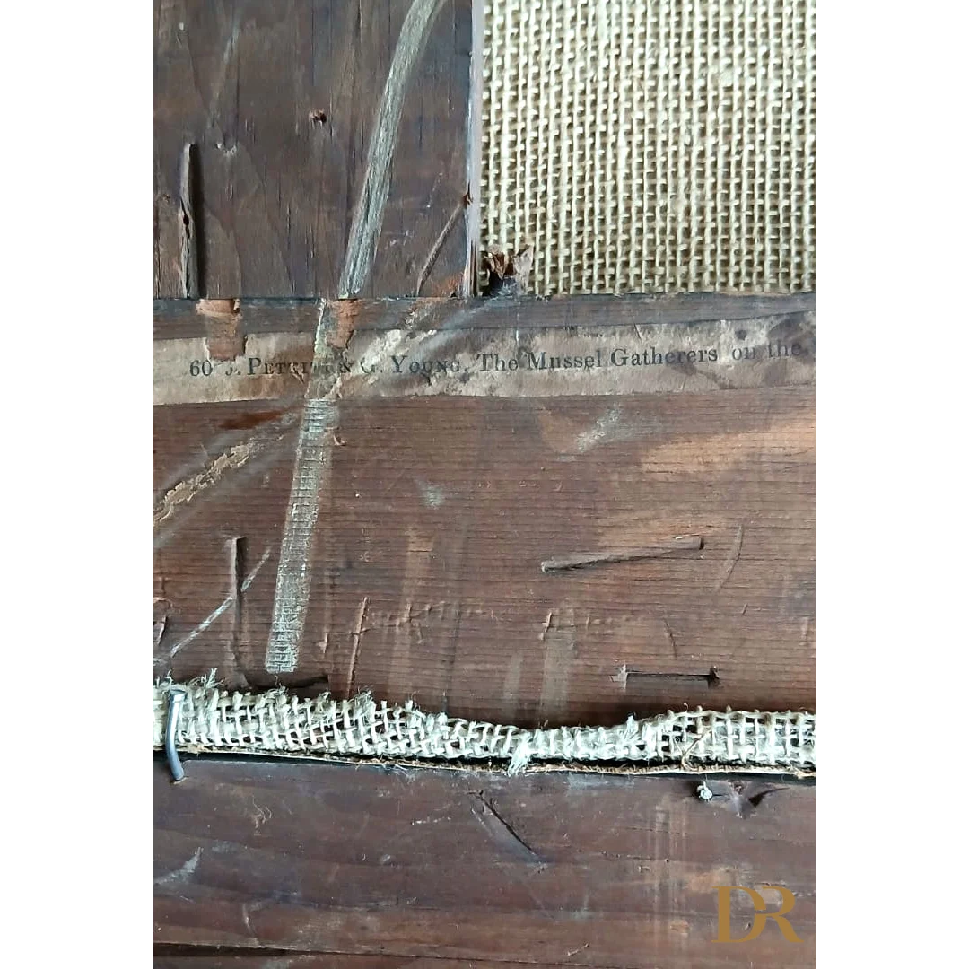 Porta a battente in legno con rete intrecciata e hardware metallico, Joseph Paul Pettitt