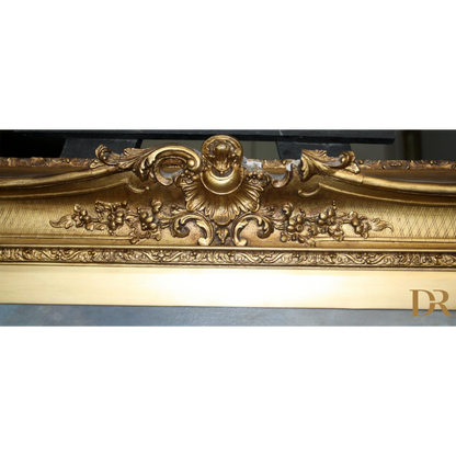 Cornice doro ornata con motivi floreali e scroll, attribuita a Joseph Paul Pettitt