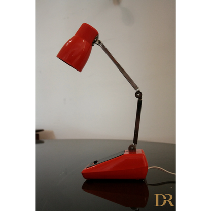 Lampada da Tavolo MG made in Hong Kong esemplare autentico, adjustable red desk lamp