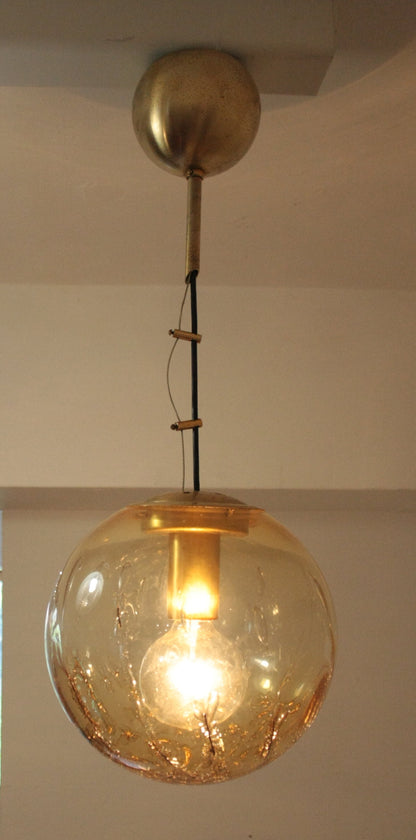Luminoso lampadario a sospensione di La Murrina in vetro soffiato, design italiano casa