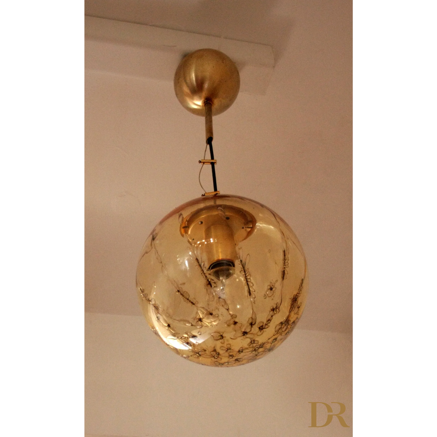 Lampadario a sospensione di La Murrina in vetro soffiato, design italiano casa anni 70