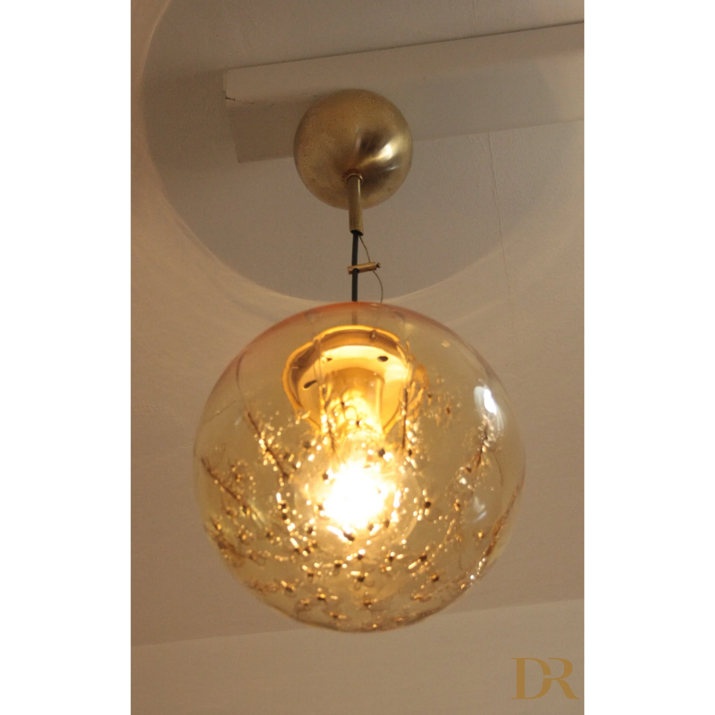 Lampadario a sospensione di La Murrina design italiano in vetro soffiato per casa anni 70