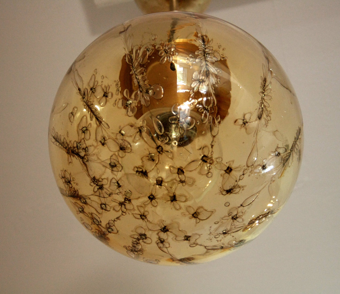 Lampadario a sospensione di La Murrina in vetro soffiato con design italiano casa anni 70