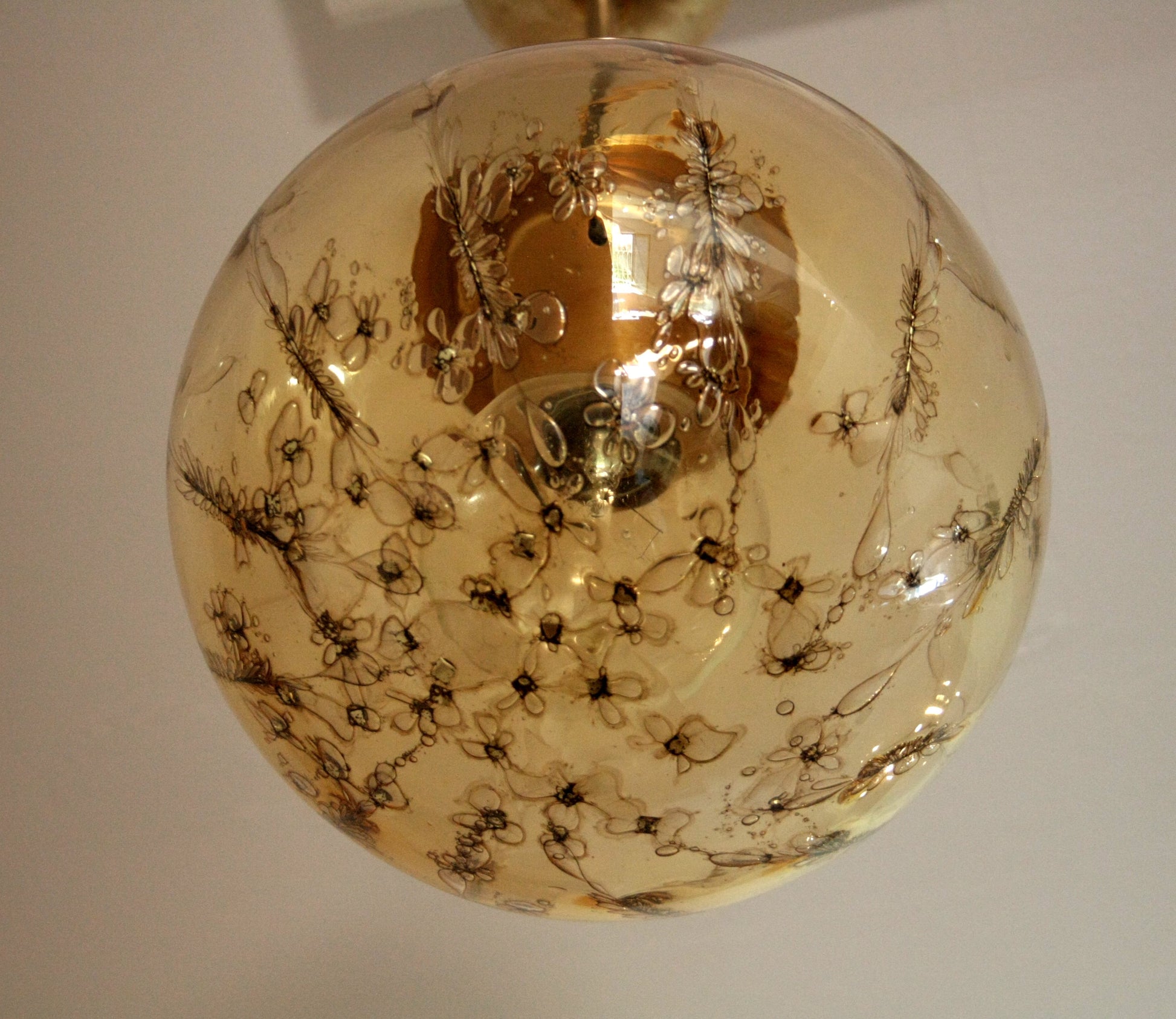 Lampadario a sospensione di La Murrina in vetro soffiato con design italiano casa anni 70