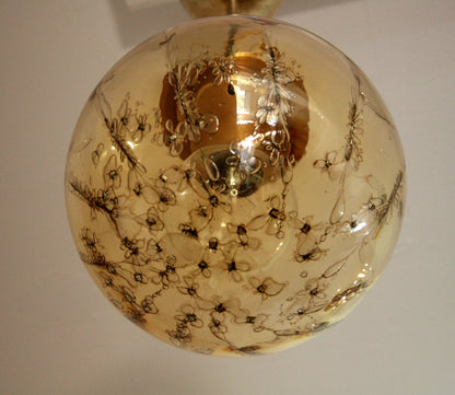 Lampadario a sospensione di La Murrina in vetro soffiato con design italiano casa anni 70