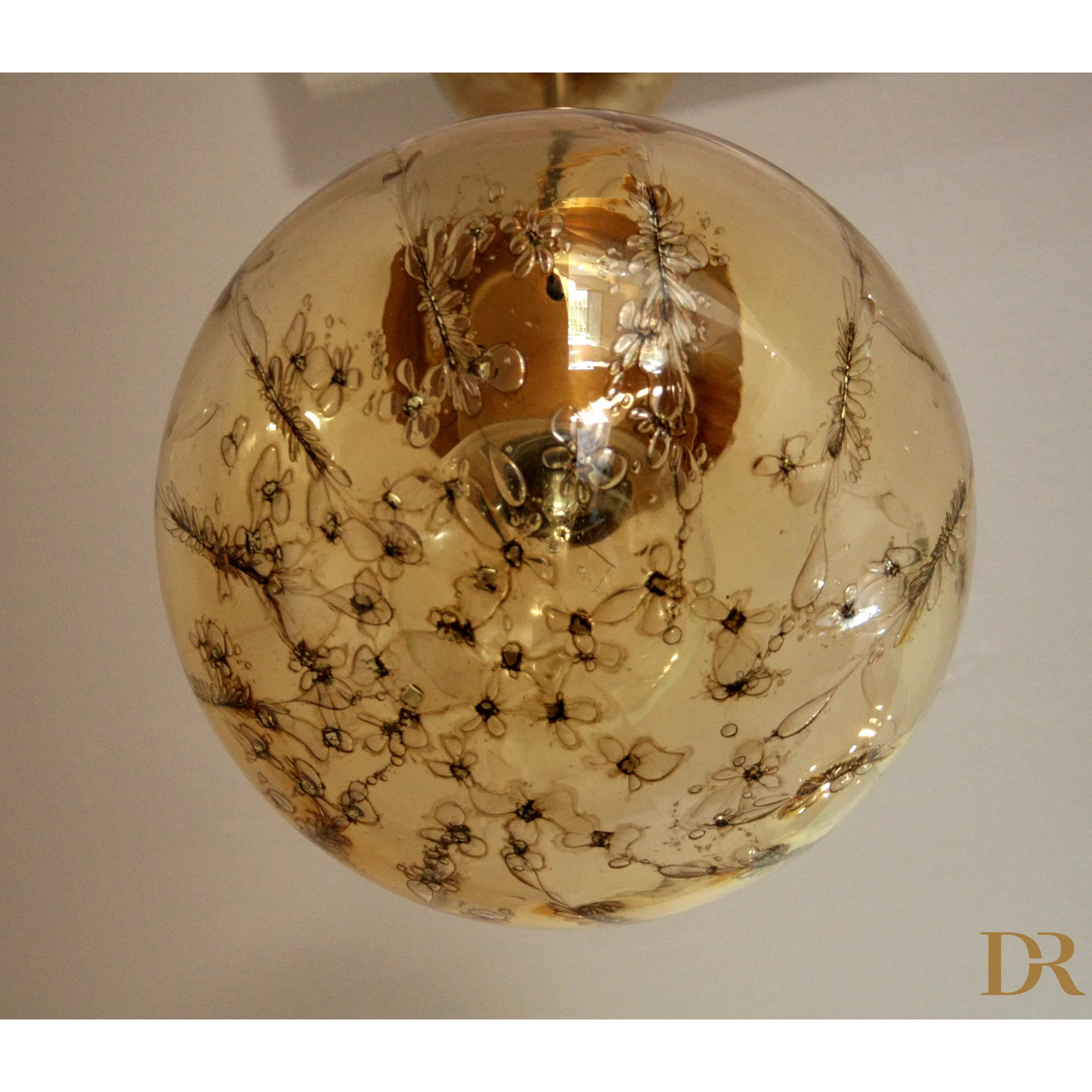 Lampadario a sospensione di La Murrina in vetro soffiato con design italiano casa anni 70