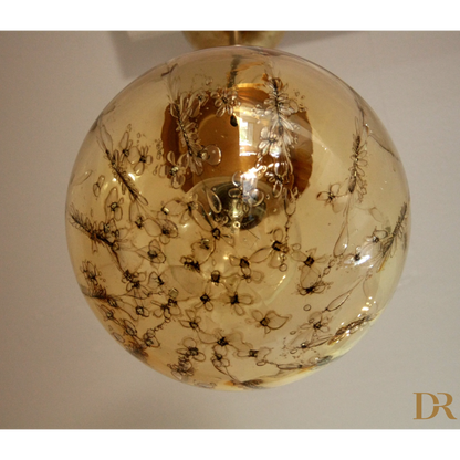 Lampadario a sospensione di La Murrina in vetro soffiato con design italiano casa anni 70