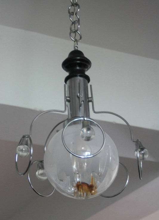 Lampadario vintage Mazzega anni 70 Italia - Lampadari