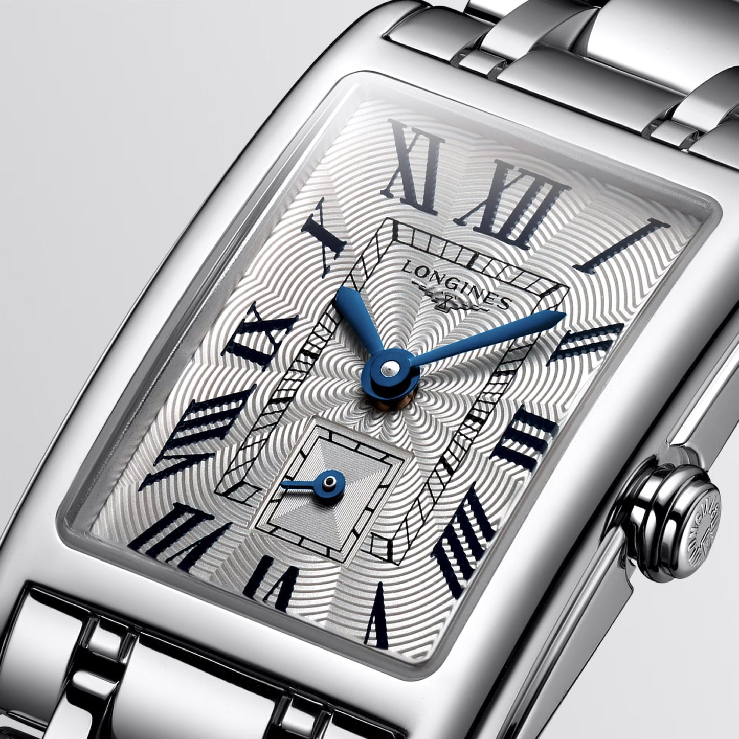 Montre Longines DolceVita 20,80 x 32 mm, acier argenté, quartz L5.255.4.71.6