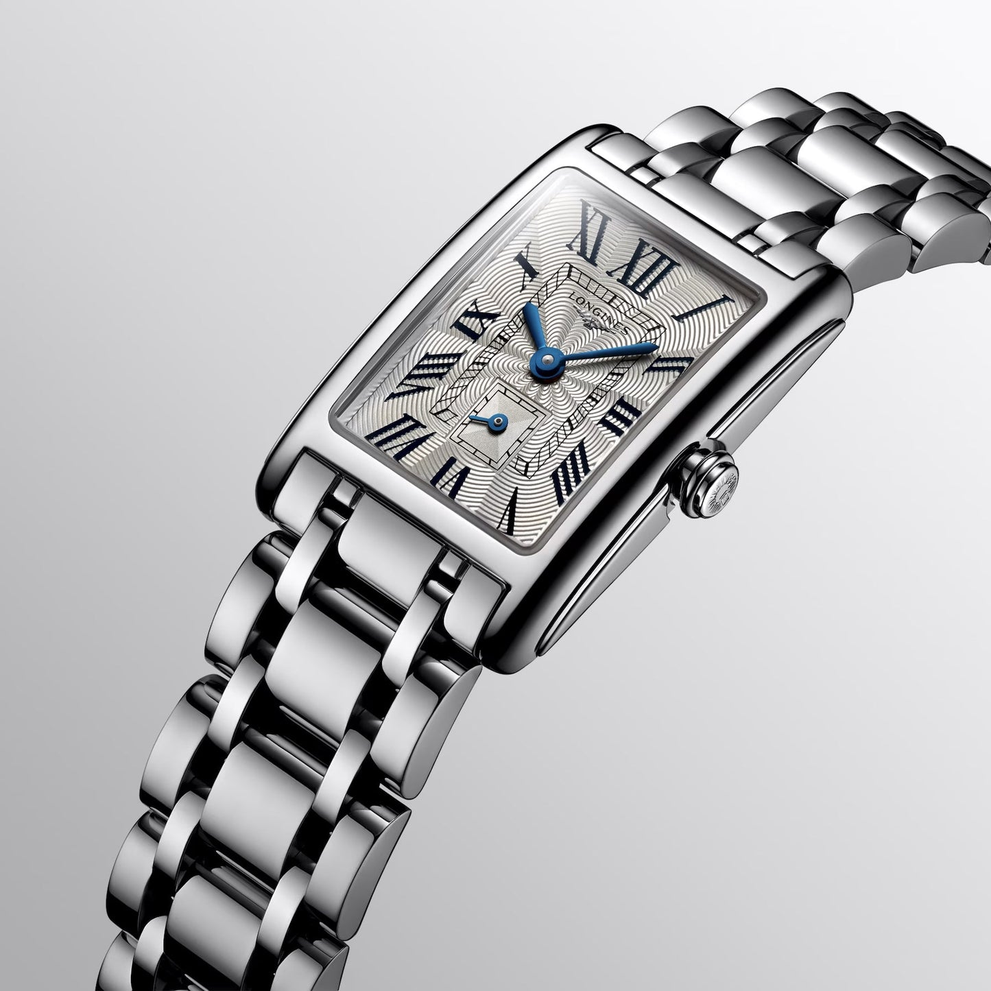 Montre Longines DolceVita 20,80 x 32 mm, acier argenté, quartz L5.255.4.71.6
