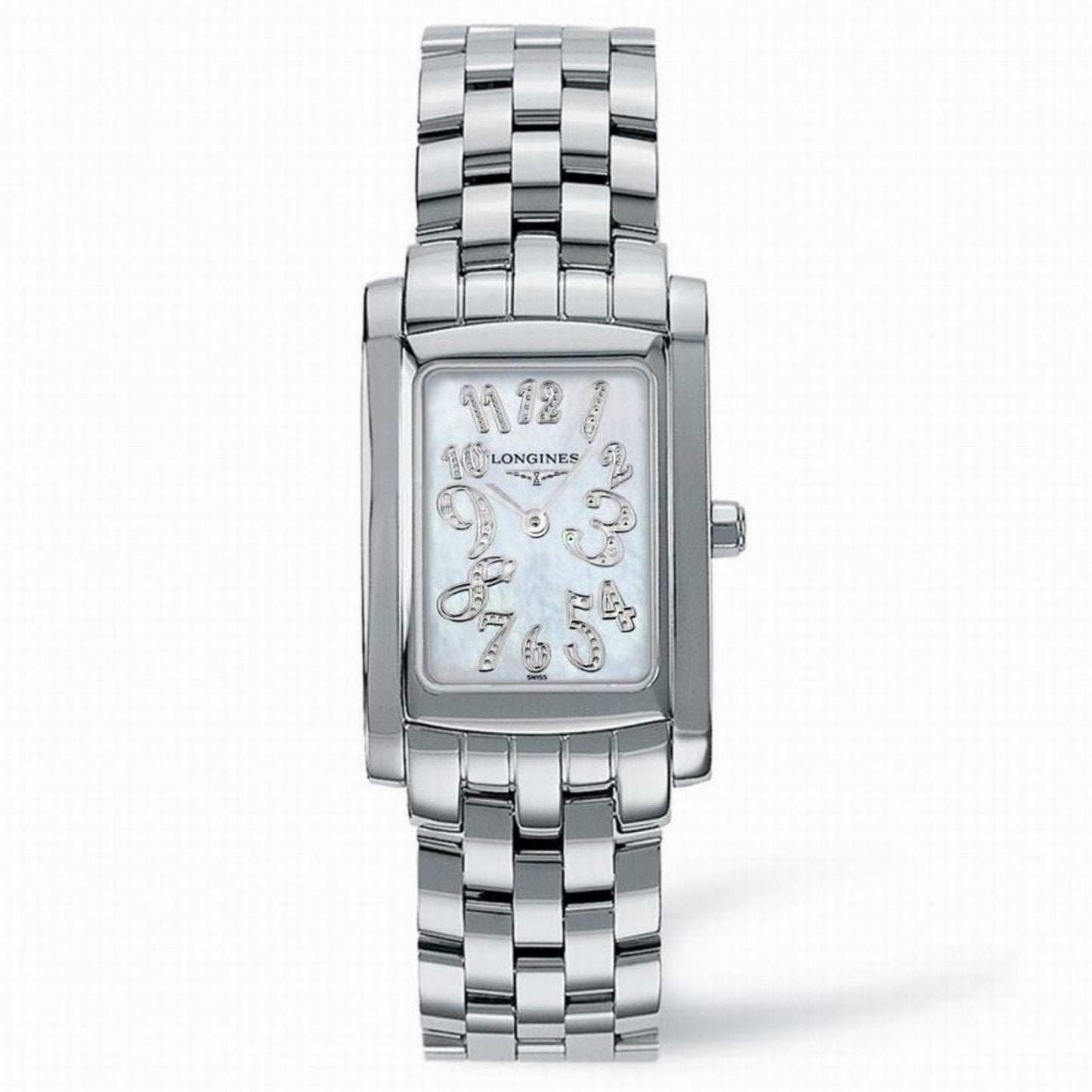 Longines orologio DolceVita 22,40x26,85mm madreperla diamanti quarzo acciaio L5.502.4.07.6