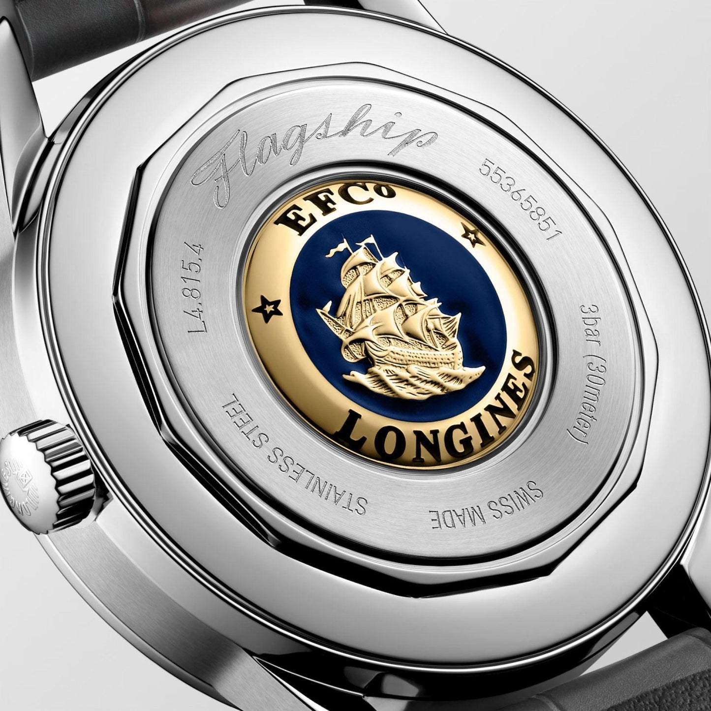 Longines orologio Flagship Heritage Moonphase 38,5 mm argento automatico acciaio L4.815.4.72.2