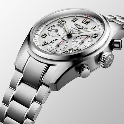 Longines orologio Longines Spirit 42mm argento automatico acciaio L3.820.4.73.6