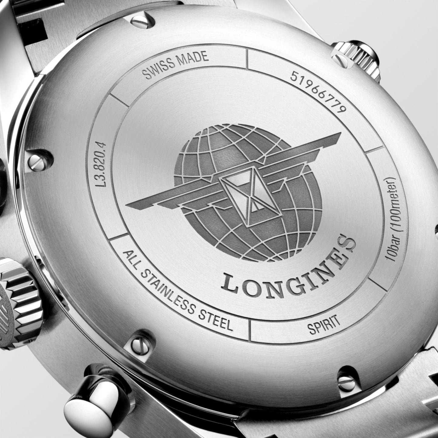 Longines orologio Longines Spirit 42mm blu automatico acciaio L3.820.4.93.6