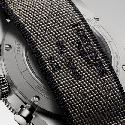 Longines orologio Spirit Flyback Titanium 42mm antracite automatico titanio L3.821.1.53.2