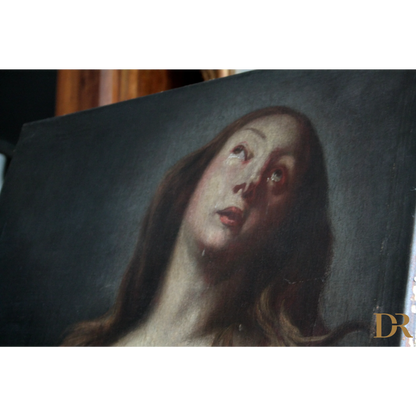 Maddalena penitente, circolo Andrea Vaccaro, fine '600, olio su tela